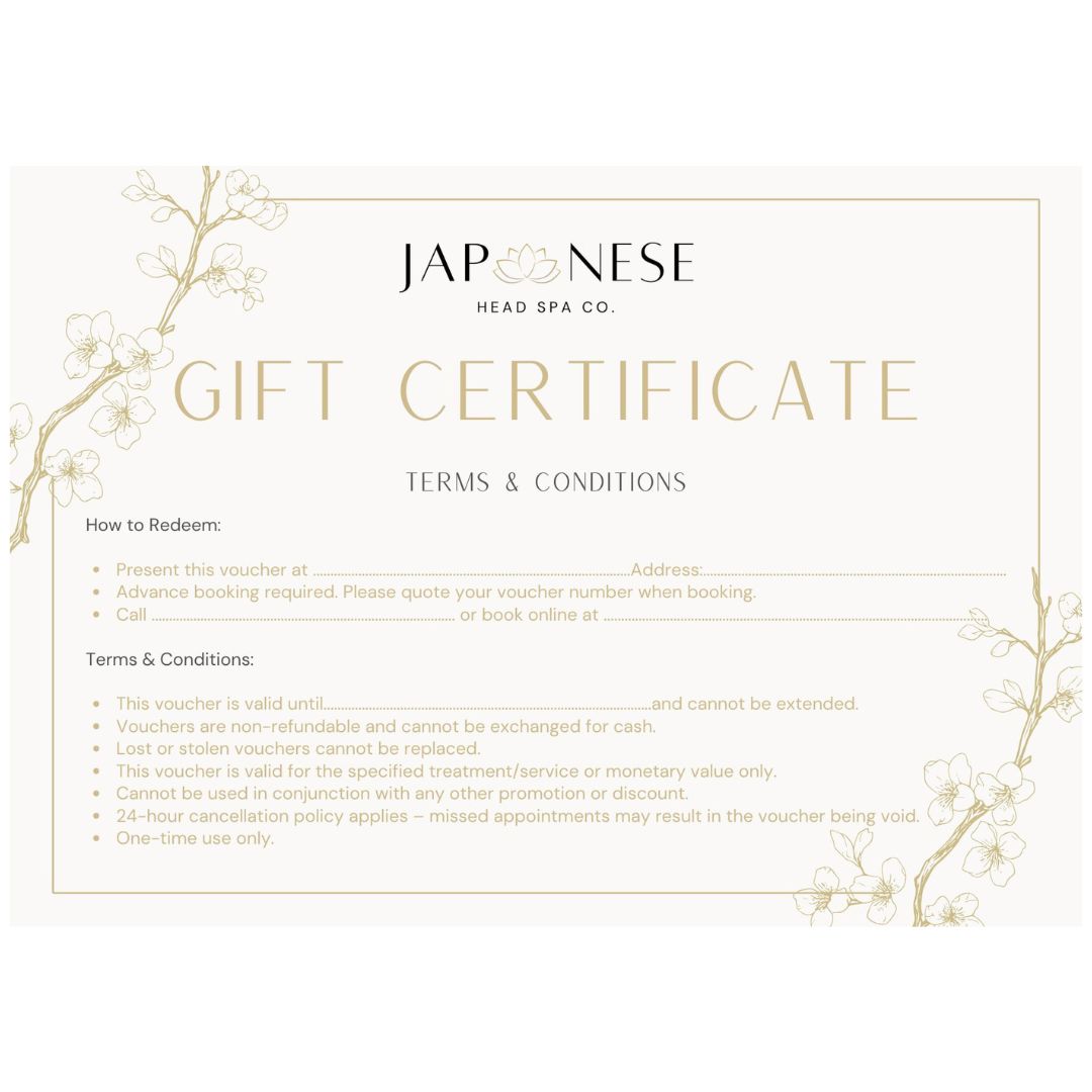 Japanese Head Spa Gift Voucher