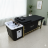 Japanese Head Spa Black Full Bed Unit with Gold Frame- Non-Plumbed