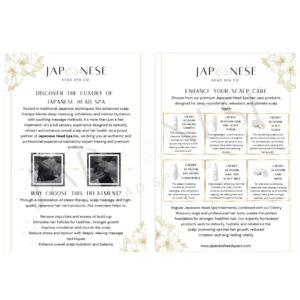 Japanese Head Spa Information Leaflet