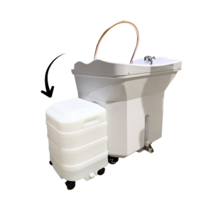 Mobile Drainage - Slop Pail 50L - for White Non Plumbed Head Spas