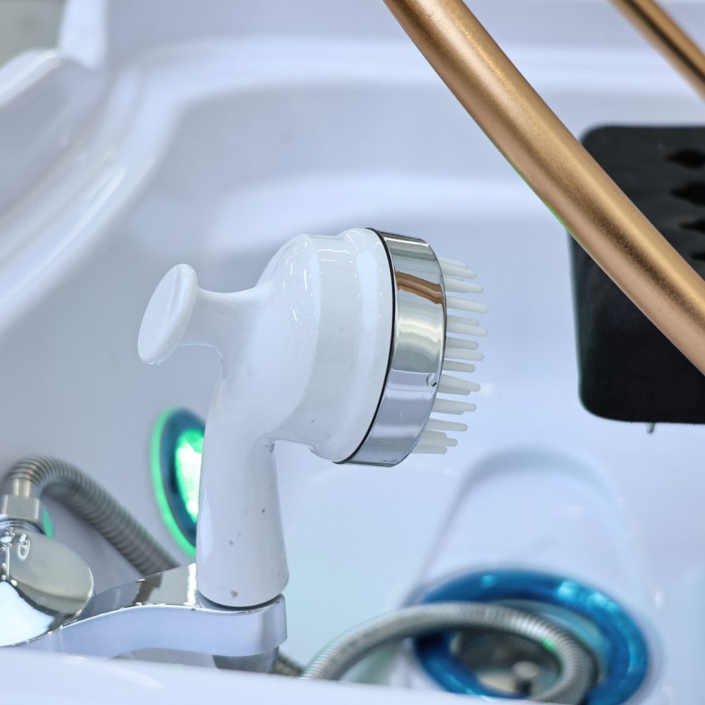 Japanese Head Spa White Portable Unit with Mobile Wastewater Tank- Non-Plumbed