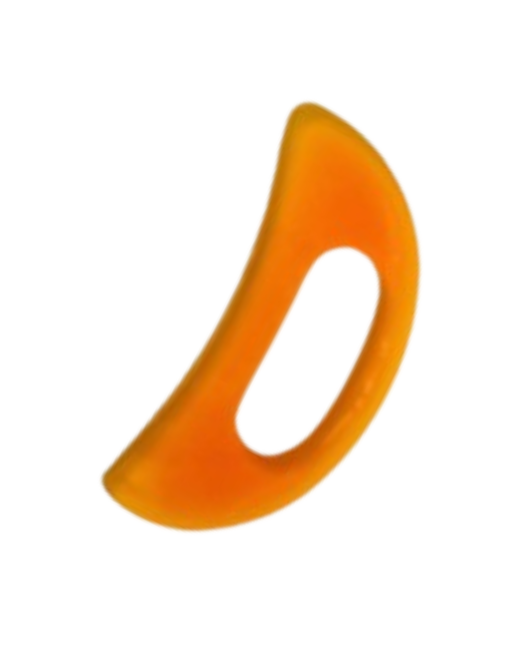 Half Moon - Orange Neck and Shoulder Scraping Massage Tool